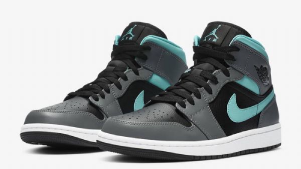 Nike Air Jordan 1 Mid Tops Sko Til Damer Grå