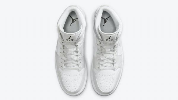 Nike Air Jordan 1 Mid Tops Sko Til Damer Grå Camouflage
