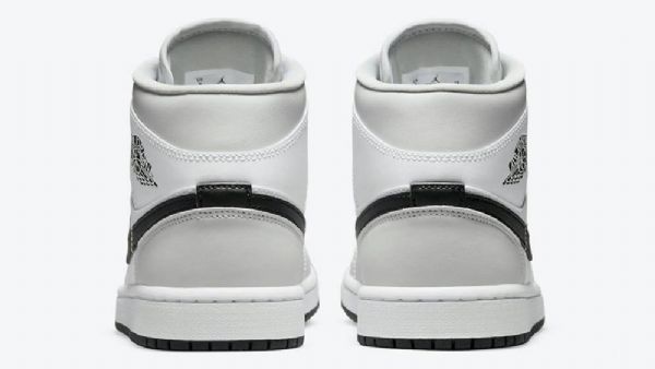 Nike Air Jordan 1 Mid Tops Sko Til Damer Lysegrå