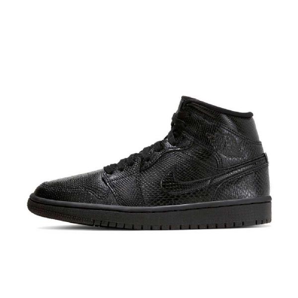 Nike Air Jordan 1 Mid Tops Sko Til Damer Sort