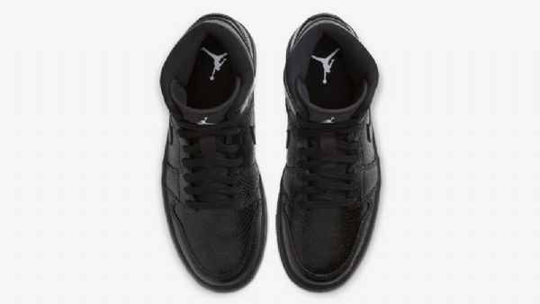 Nike Air Jordan 1 Mid Tops Sko Til Damer Sort
