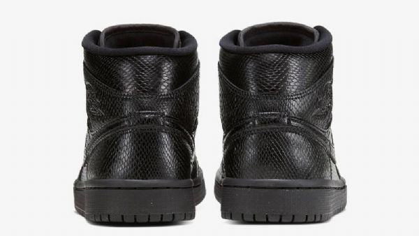 Nike Air Jordan 1 Mid Tops Sko Til Damer Sort