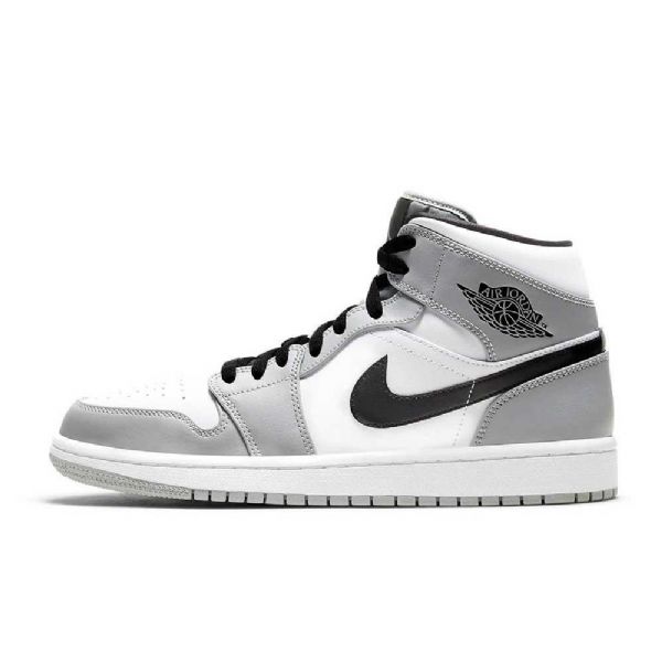Nike Air Jordan 1 Mid Tops Sko Til Mænd Grå