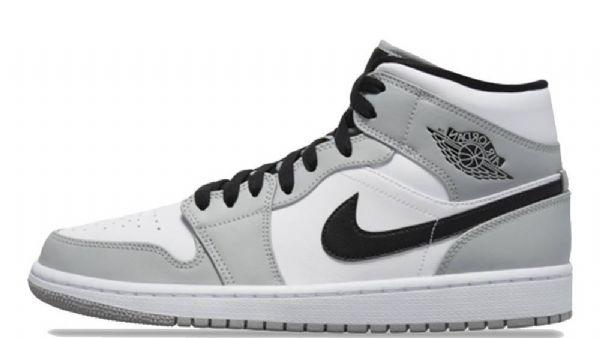 Nike Air Jordan 1 Mid Tops Sko Til Mænd Grå
