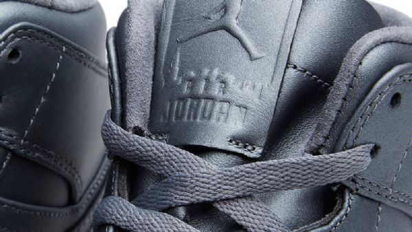Nike Air Jordan 1 Mid Tops Sko Til Mænd Grå