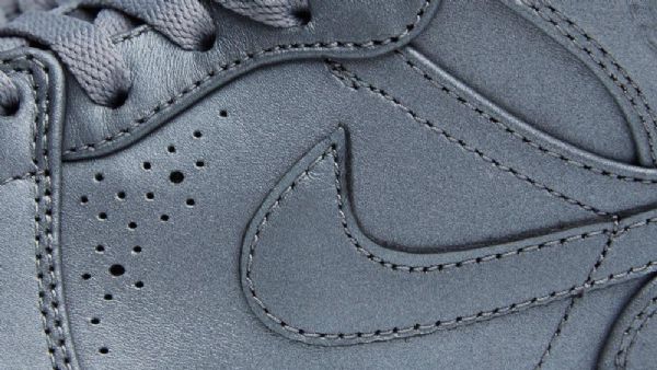 Nike Air Jordan 1 Mid Tops Sko Til Mænd Grå