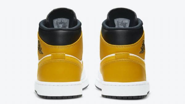 Nike Air Jordan 1 Mid Tops Sko Til Mænd Hvidguld