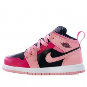 Nike Air Jordan 1 Mid Tops Td Sko Til Børn Coral