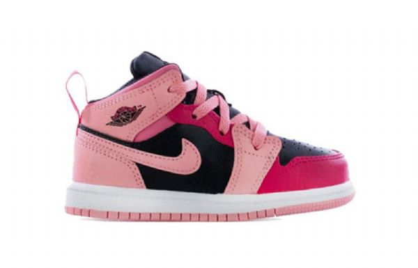 Nike Air Jordan 1 Mid Tops Td Sko Til Børn Coral