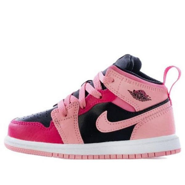 Nike Air Jordan 1 Mid Tops Td Sko Til Børn Coral