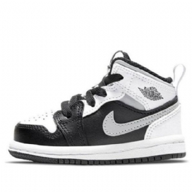 Nike Air Jordan 1 Mid Tops Td Sko Til Børn Hvid