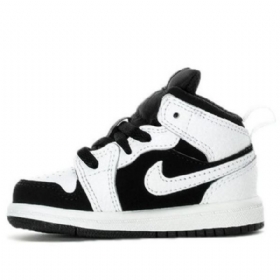 Nike Air Jordan 1 Mid Tops Td Sko Til Børn Hvid