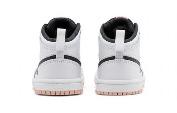 Nike Air Jordan 1 Mid Tops Td Sko Til Børn Hvid Orange