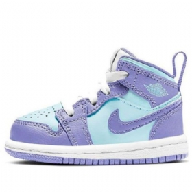 Nike Air Jordan 1 Mid Tops Td Sko Til Børn Lilla