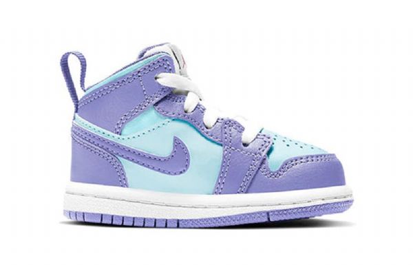 Nike Air Jordan 1 Mid Tops Td Sko Til Børn Lilla