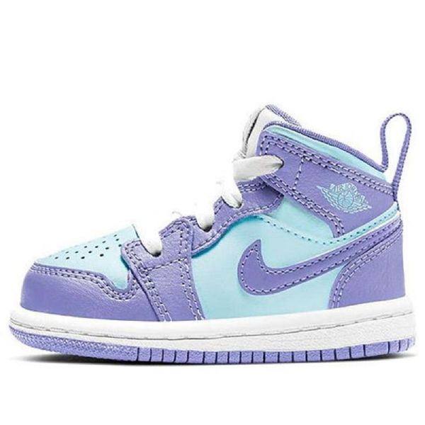 Nike Air Jordan 1 Mid Tops Td Sko Til Børn Lilla