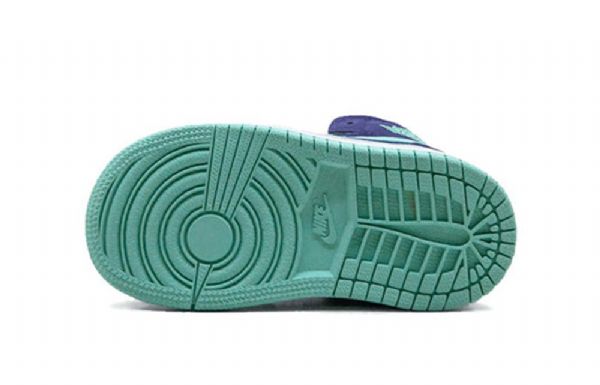 Nike Air Jordan 1 Mid Tops Td Sko Til Børn Lilla Mint