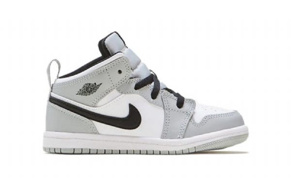 Nike Air Jordan 1 Mid Tops Td Sko Til Børn Lysegrå