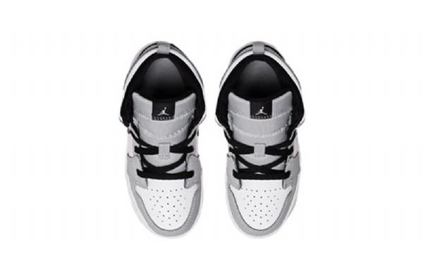 Nike Air Jordan 1 Mid Tops Td Sko Til Børn Lysegrå