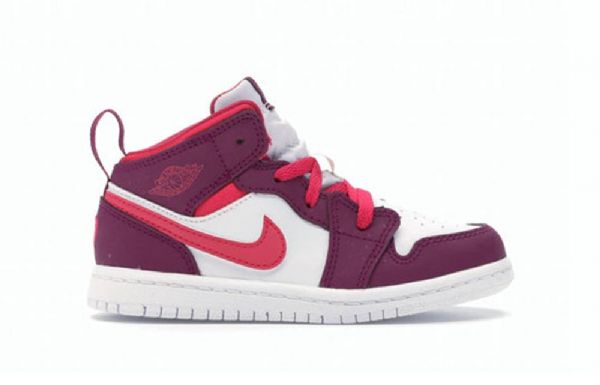 Nike Air Jordan 1 Mid Tops Td Sko Til Børn Lyserød