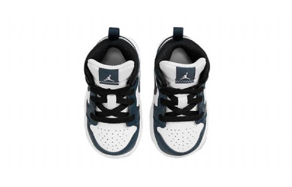 Nike Air Jordan 1 Mid Tops Td Sko Til Børn Marineblå