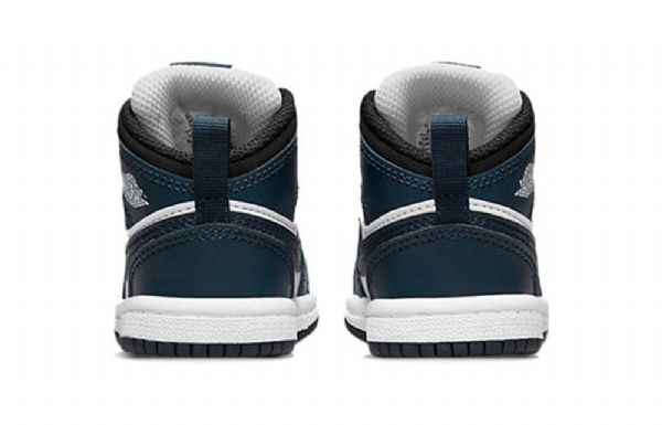 Nike Air Jordan 1 Mid Tops Td Sko Til Børn Marineblå