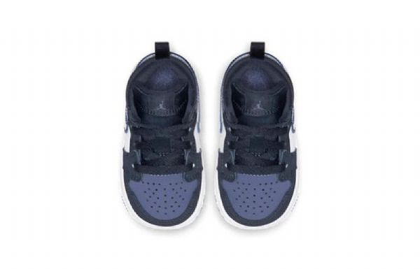 Nike Air Jordan 1 Mid Tops Td Sko Til Børn Obsidian Lilla