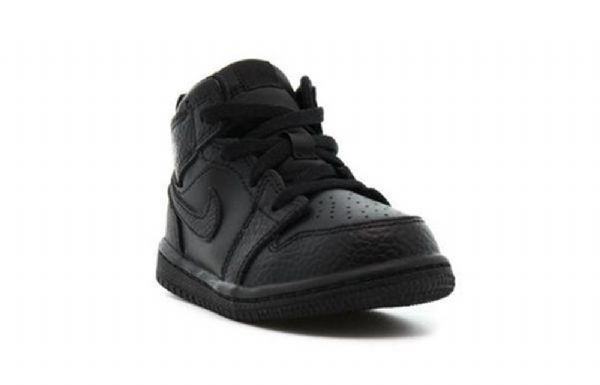 Nike Air Jordan 1 Mid Tops Td Sko Til Børn Sort