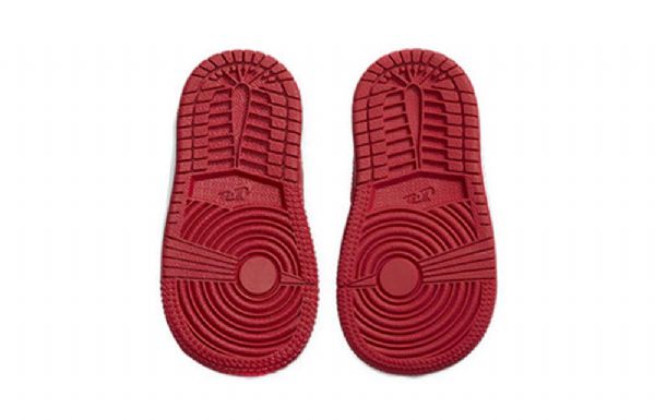 Nike Air Jordan 1 Mid Tops Td Sko Til Børn Sort Rød