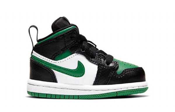 Nike Air Jordan 1 Mid Tops Td Sko Til Mænd Sort Grøn