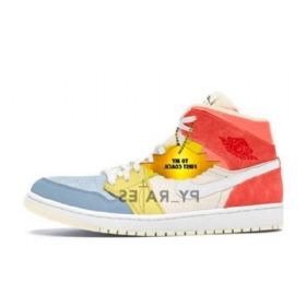 Nike Air Jordan 1 Mid Tops To My Coach Sko Til Mænd Flerfarvet
