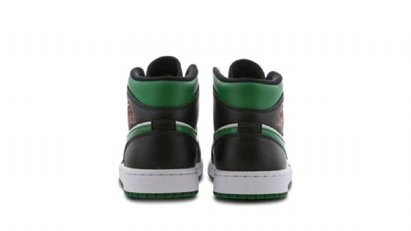 Nike Air Jordan 1 Mid Tops Toe Sko Til Mænd Grøn