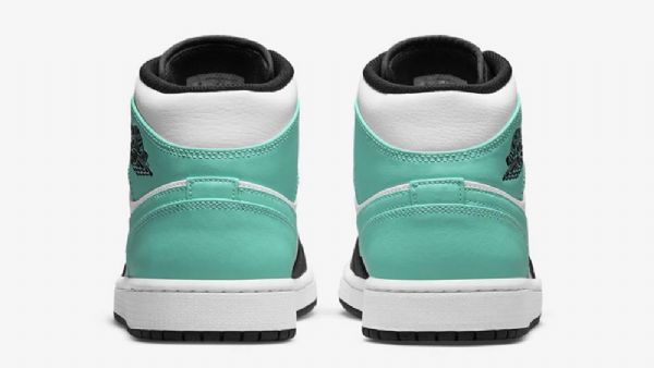Nike Air Jordan 1 Mid Tops Tropical Twist Sko Til Mænd Sort Grøn