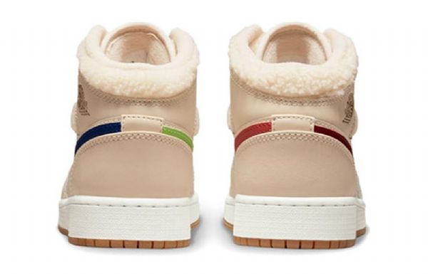 Nike Air Jordan 1 Mid Tops Utility Gs Basketball Sko Til Mænd Khaki
