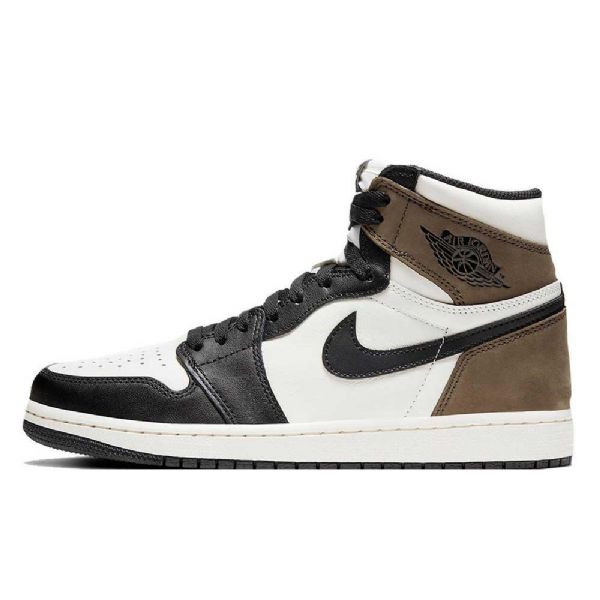 Nike Air Jordan 1 Mokka Sko Til Mænd Sort Brun Hvid