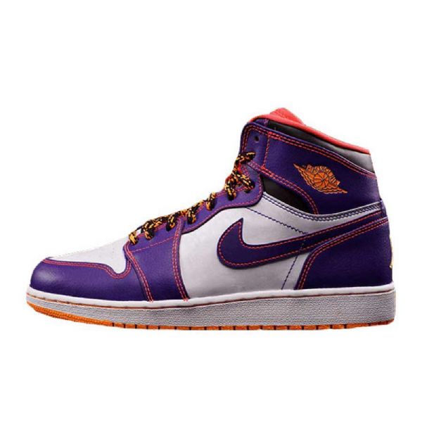 Nike Air Jordan 1 Og Gs Tasmanian Devil Sko Til Mænd Lilla Hvid