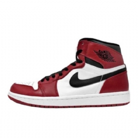 Nike Air Jordan 1 Og Høje Overdele Chicago Sko Til Mænd Bourgogne Hvid