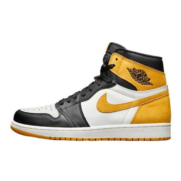 Nike Air Jordan 1 Okker Sko Til Mænd Flerfarvet