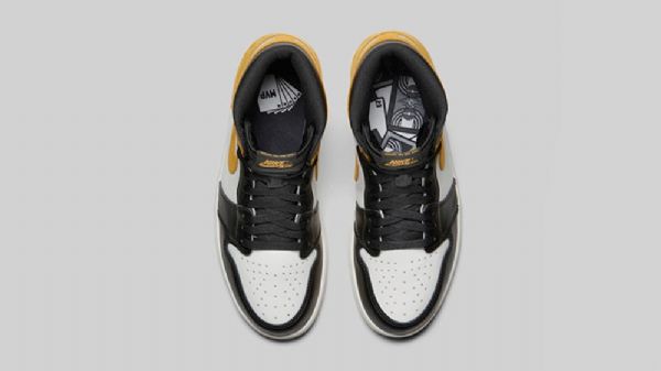 Nike Air Jordan 1 Okker Sko Til Mænd Flerfarvet
