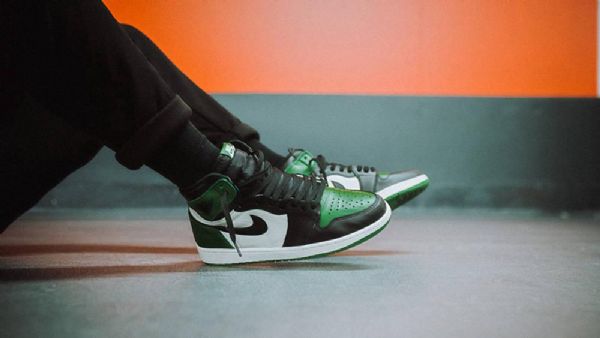 Nike Air Jordan 1 Pine Sko Til Mænd Grøn