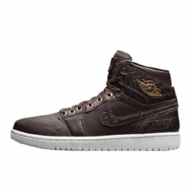 Nike Air Jordan 1 Pinnacle Croc Sko Til Mænd Brun