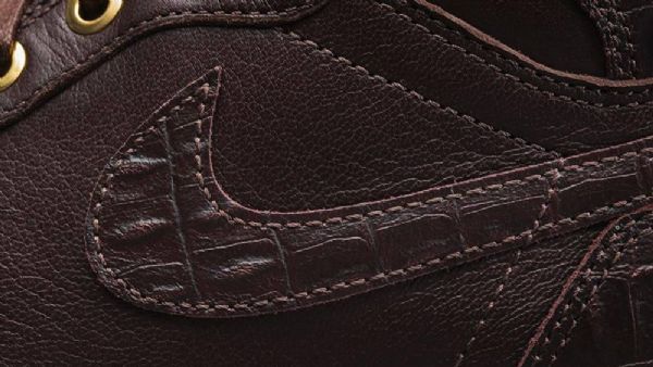 Nike Air Jordan 1 Pinnacle Croc Sko Til Mænd Brun