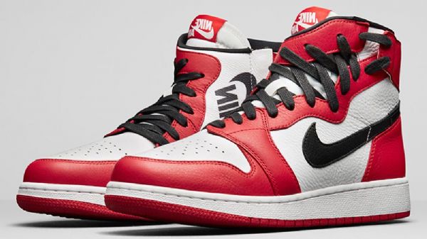 Nike Air Jordan 1 Rebel Chicago Sko Til Damer Rød Hvid