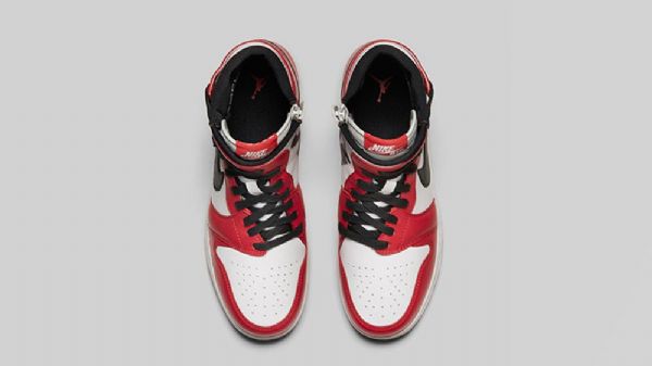 Nike Air Jordan 1 Rebel Chicago Sko Til Damer Rød Hvid
