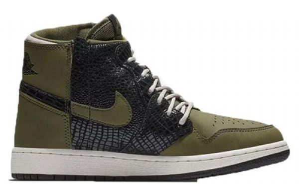 Nike Air Jordan 1 Rebel Xx Retro Basketball Sko Til Damer Olivengrøn