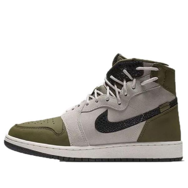 Nike Air Jordan 1 Rebel Xx Retro Basketball Sko Til Damer Olivengrøn