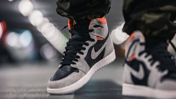 Nike Air Jordan 1 Retro Crimson Sko Til Mænd Grå