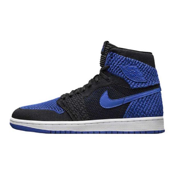 Nike Air Jordan 1 Retro Flyknit Royal Sko Til Mænd Sort Blå