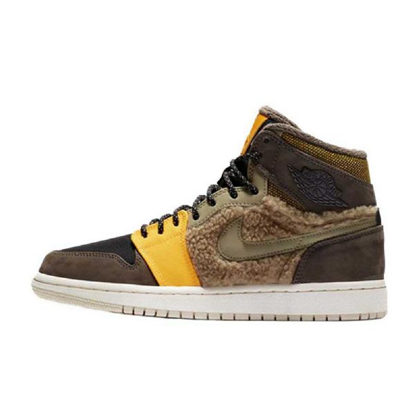 Nike Air Jordan 1 Retro High Toppe Premium Utility Sko Til Damer Flerfarvet