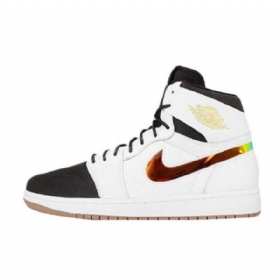 Nike Air Jordan 1 Retro High Tops Nouveau Sko Til Mænd Hvid Sort